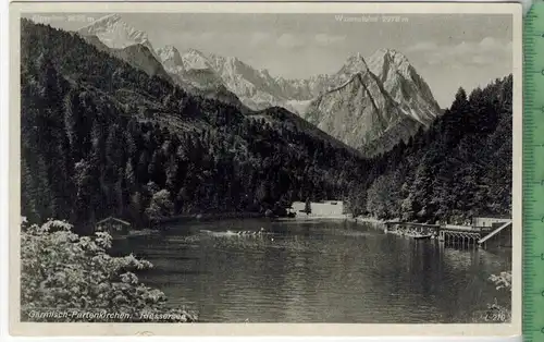 Garmisch-Partenkirchen, Riessersee, Verlag: ---------,  Postkarte (Foto), unbenutzte Karte, Erhaltung: I-II,