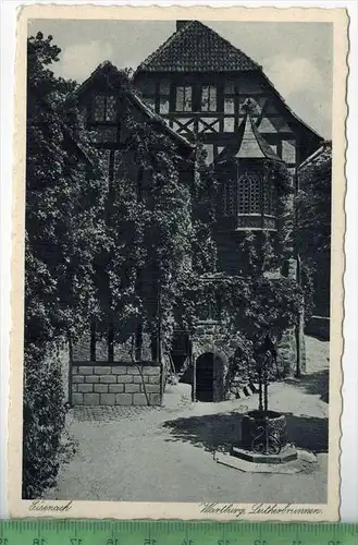 Eisenach, Wartburg Lutherbrunnen, Verlag: Curt Elschner, Postkarte, unbenutzte Karte, Erhaltung: I-II,
