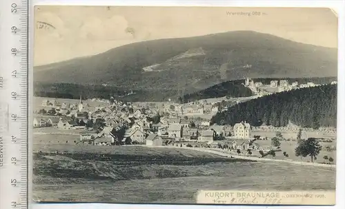 Kurort Braunlage, um 1905 Verlag: Franz Senger, Postkarte mit Frankatur, mit Stempel, Braunlage 4.9.06 Erhaltung: I-II