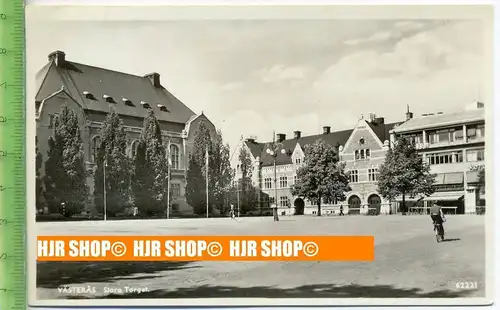 „Västeras, Stora Torgel,“  um 1950/1960,    Ansichtskarte  ohne Frankatur, mit Stempel,