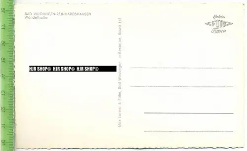 „Bad Wildungen-Reinhardshausen, Wandelhalle“ um 1950/1960 ungebrauchte Karte