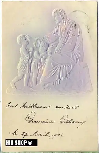 um 1900/1910 Ansichtskarte “Jesus“,  gelaufene Karte