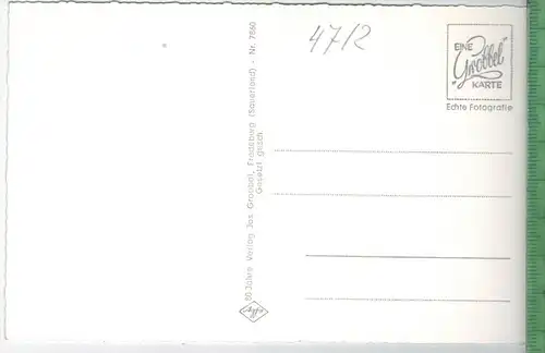 Diemeltalsperre, Blick vom Eisenberg,  Verlag: Jos. Grobbel, Fredeburg, POSTKARTE,  Erhaltung: I-II,