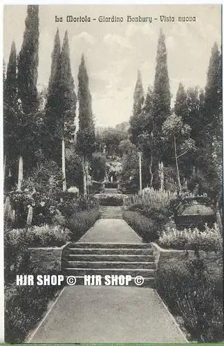 um 1920/1930 Ansichtskarte,  „La Mortola, Villa Hanbury“,  ungebrauchte Karte