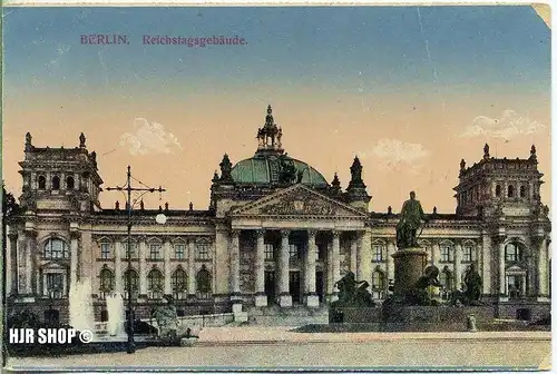 Postkarte, Berlin, Reichstagsgebäude