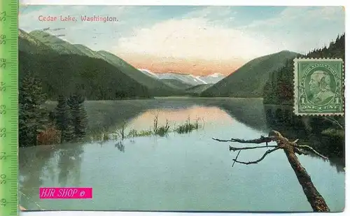 Cedar lake, Washington., gel. 1.06.1910 /Seattle. Wash.