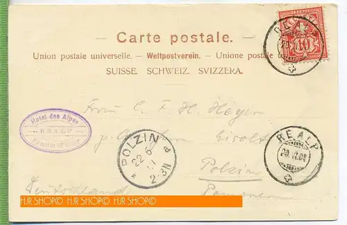 REALP – Uri – Hotel des Alpes um 1900/1910, Verlag: ---, Postkarte