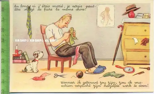 „Spaßkarte“ um 1950/1960, Ansichtskarte, ungebrauchte Karte