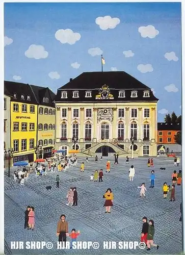 WIECHMANN – BILDKARTEN JOSEF HAWLE, Bonn-Rathaus und Markt, Nr.5176