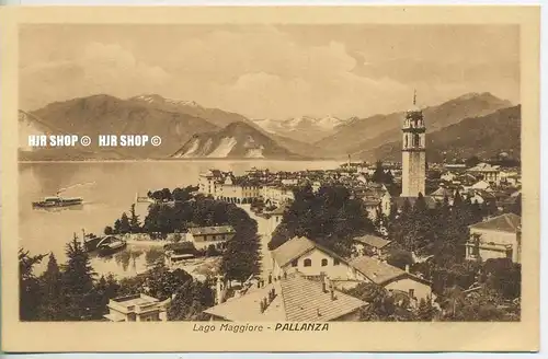 um 1920/1930 Ansichtskarte  „Verbania-Pallanza am Lago Maggiore“  ungebrauchte Karte