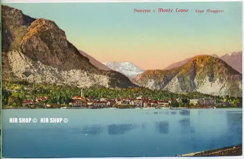um 1920/1930 Ansichtskarte  „Baveno, Monte Leone“  ungebrauchte Karte