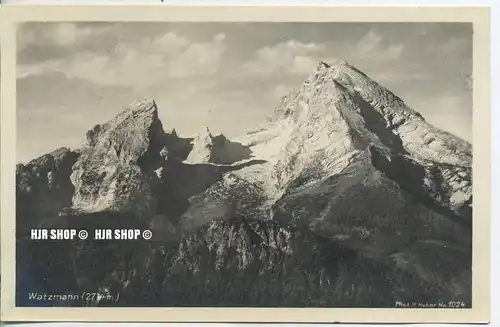 um 1920/1930 Ansichtskarte  „Berchtesgaden-Watzmann“  ungebrauchte Karte