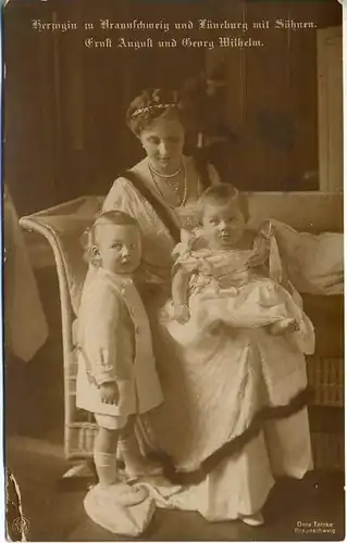 Postkarte:  Herzogin zu Braunschweig gelaufen, Braunschweig, 16.05.1916