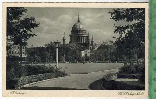 Potsdam, Wilhelmplatz, Verlag: -------------- ,  Postkarte, unbenutzte Karten, Maße:14 x 9  cm. Erhaltung: I-II,