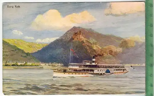 Köln-Düsseldorfer Rheindampfschiffahrt, 1913, Verlag: M. Dumont Schauberg, Köln, POSTKARTE, Frankatur,  Stempel