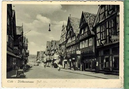 Celle-Zöllnerstrasse 1939, Verlag:  -------,  Postkarte mit Frankatur, mit Stempel, Celle 14.7.1939, Erhaltung: I-II,