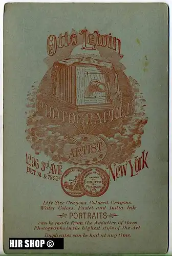 Foto um 1900,  Lewin N.Y , Maße 14,3 x 10 cm, auf Pappe aufgeklebt