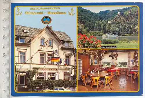 Burgen/Untermosel- Stützpunkt Moselhaus,  Verlag: Cramers Kunstanstalt Dortmund, Postkarte,  Erhaltung: II –III