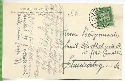 Oybin, Kloster-und Burgruine um 1920/1930 Verlag: Bertha Zillessen, Bautzen Postkarte, An den Bürgermeister