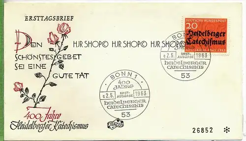 1963, Minr 396, FDC Zustand: sehr gut