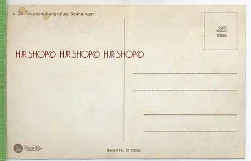 Tr. Üb. Pl. Sennelager –Der lustige Müller 1920/1930,  Verlag:  Driesen, Berlin, Postkarte, unbenutzte Karte ,