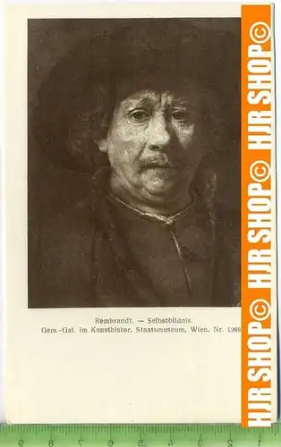 „Rembrandt-Selbstbildnis“   ungebrauchte Karte