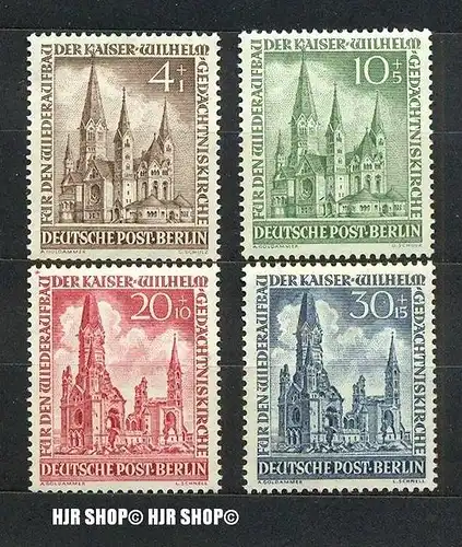 1953, Wiederaufbau, 106+107+108+109**, Satz 4 W