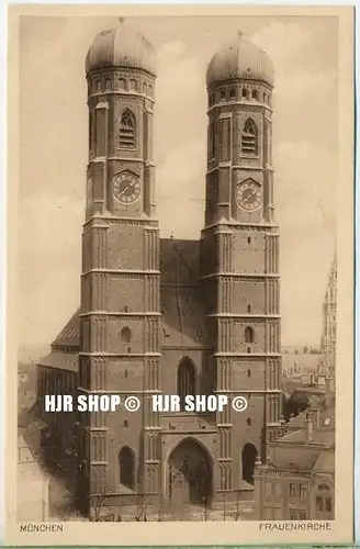 um 1920/1930 Ansichtskarte  „München, Frauenkirche ,“  ungebrauchte Karte