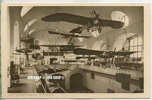 um 1920/1930 Ansichtskarte  „Deutsches Museum, Luftschiffhalle ,“  ungebrauchte Karte