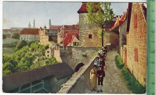 Alt Rothenburg, Schäfertanzgruppe, Verlag: Martin Herpich, München, Nr.9, Postkarte, Erhaltung: I-II, unbenutzt,