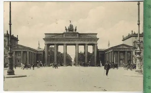 Berlin, Brandenburger Tor, Verlag:----------------,  Postkarte ohne Frankatur,  Stempel,  Maße: 14  x 9 cm