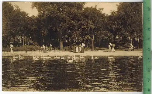 Hamburg, Alsterpartie 1907, Verlag: Knackstedt & Natter, Hamburg , Postkarte, Frankatur,  Stempel, HAMBURG,