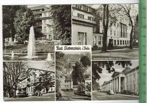 Bad Liebenstein Verlag: Traub & Fischer, Meiningen,  Postkarte, unbenutzte Karte, Maße: 14,5 x 10 cm, Erhaltung:I-II