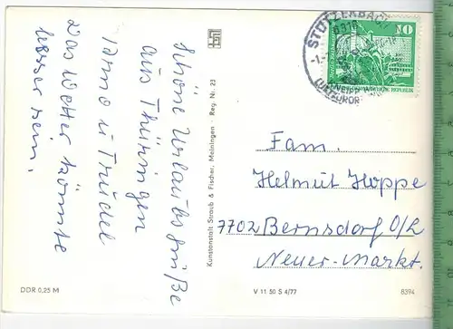 Camping-Gaststätte-Meyersgrund bei Stützerbach/Thür., Verlag: -----------, POSTKARTEFrankatur,  Stempel,