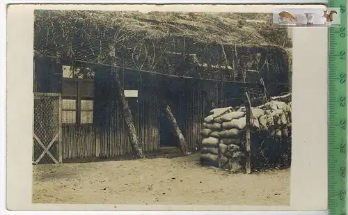Gefechtsstand in Frankreich, Verlag :--, FELD-POSTKARTE, Erhaltung: I-II, unbenutzt