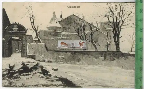 Craincourt 1915 -Verlag : F. Conrad, Metz, FELD-POSTKARTE ohne Frankatur, mit Stempel 28.9.15   Erhaltung: I-II,