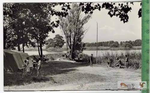 Leißnitz Kr. Beeskow, Glowe-Pappelecke -1965-, Verlag : H. Sander KG, Berlin, POSTKARTE mit Frankatur, mit Stempel,