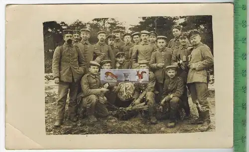 Deutsche Soldaten in Frankreich-1. Weltkrieg; 1914-18, Verlag: --------, -Postkarte, Erhaltung: I-II, Rückseite beschr.
