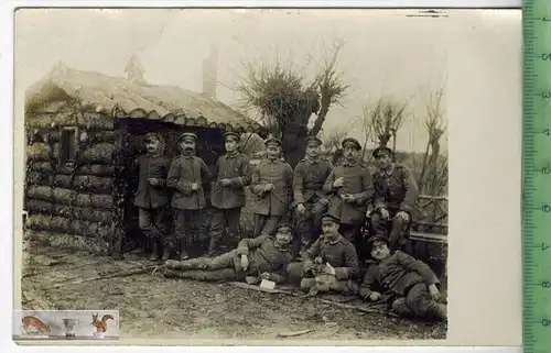 Deutsche Soldaten  in Frankreich-1. Weltkrieg 1914-18, Verlag: -----------, -Postkarte, Erhaltung: I-II, Rückseite