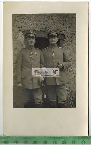 Deutsche Offiziere  in Frankreich-, 1. Weltkrieg 1914-18, Verlag: -------,  -Postkarte, Erhaltung: I-II, Rückseite