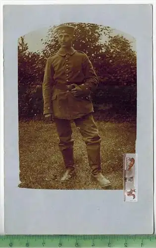Soldatenfoto-1. Weltkrieg 1914-18, Verlag:    ------, -Postkarte, Erhaltung: I-II, Rückseite beschrieben