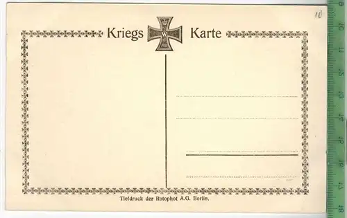 General von Beseler-  Verlag: Rotophot A.G. Berlin, POSTKARTE-, Erhaltung: I-II, unbenutzt