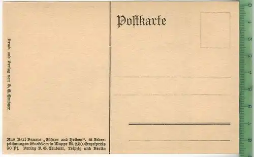 Graf von Zeppelin-  Verlag: B.G. Teubner, Leipzig und Berlin, POSTKARTE-, Erhaltung: I-II, unbenutzt