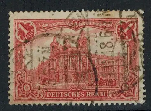 Deutsches-Rreich 1905, MiNr. 94 AI,(o) 1 M., Zustand: gut