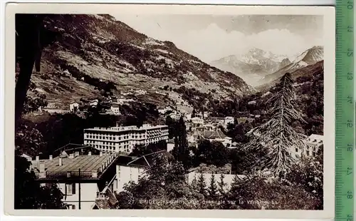 Vue générale sur la vanoise 1934, Verlag:------, POSTKARTE mit Frankatur. mit  Stempel, BRIDES LES BAINS 16.6.34
