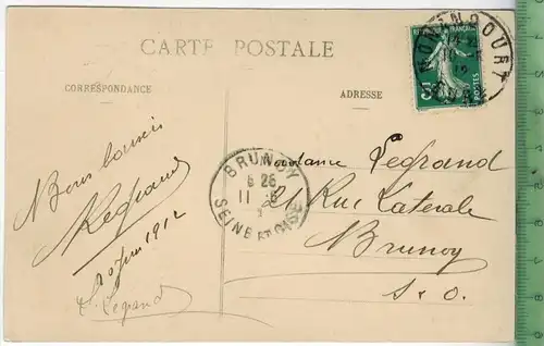 Nonancourt,-Vue génèrale 1912, Verlag:--------,  POSTKARTE mit Frankatur. mit 2 x  Stempel, NONANCOURT-EURE