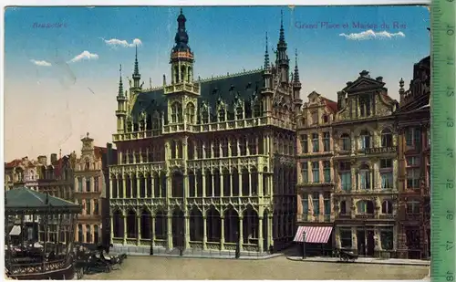 Brüssel, Königshaus 1917, Verlag: ----,  FELD- POSTKARTE ohne Frankatur,  mit 2x Stempel  6.7.17,  Erhaltung: I-II,