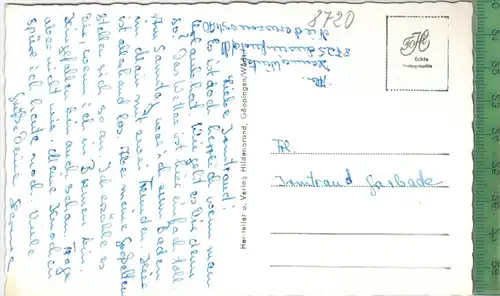 Schweinfurt, Partie am Fischerrain um 1960/1970, Verlag: Hildenbrand, Göppingen, POSTKARTE, Rückseite beschrieben