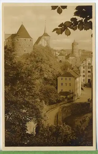 Das tausendjährige Bautzen, Blick von der Ortenburg um 1930/1940, Verlag:  Huth, Bautzen, Postkarte Verso : Maschinenst.