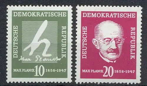 1958, MiNr. 626+627** Satz 2 W  Zustand: I-II, (H)